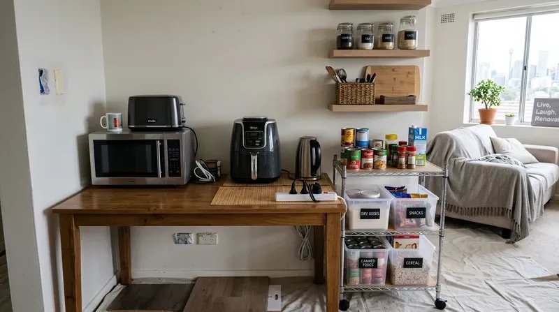 Setting Up Temporary Kitchen and Bathroom Solutions