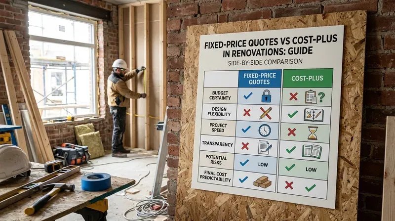 Fixed-Price Quotes vs Cost-Plus in Renovations: Pros and Cons