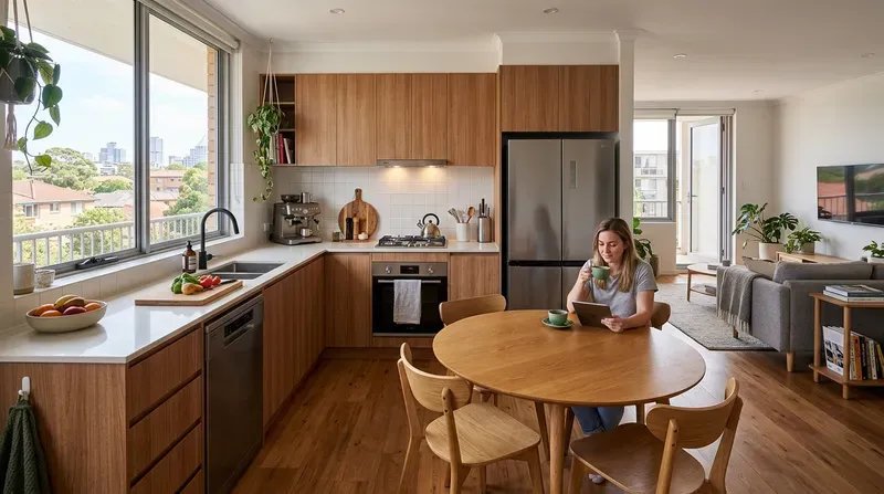 L-Shaped Kitchens: Ideal for Sydney's Open-Plan Living