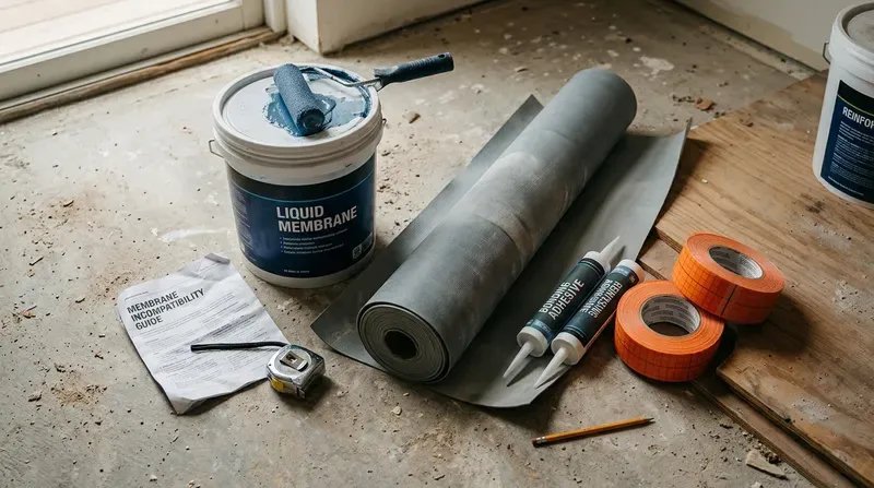 Mistake #2: Choosing the Wrong Waterproofing Membrane
